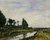 尤金布丹 - Small Canal at Quilleboeuf